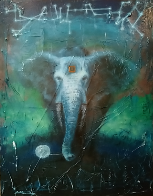 sagesse ancestrale tableau acrylique